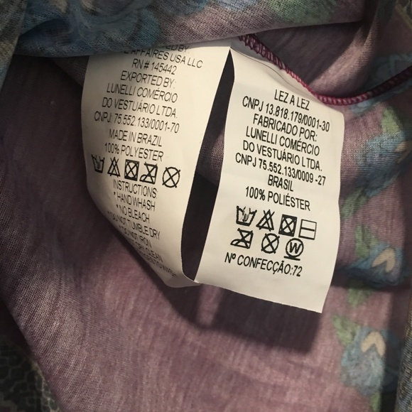 Lezalez Floral Racerback Tank w/great pattern - Picture 4 of 6